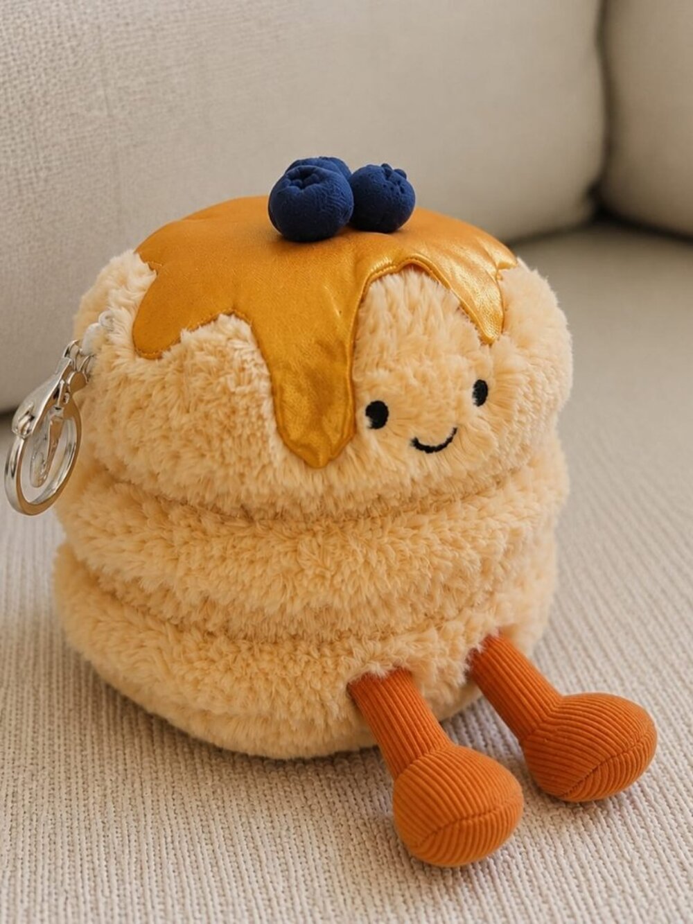 Jellycat Amuseables Pancake Bag KeyChain Charm Plush | Keychain With Tags - Picture 2 of 4